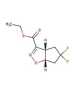 Astatech CIS-ETHYL 5,5-DIFLUORO-4,5,6,6A-TETRAHYDRO-3AH-CYCLOPENTA[D]ISOXAZOLE-3-CARBOXYLATE; 1G; Purity 97%; MDL-MFCD30478589